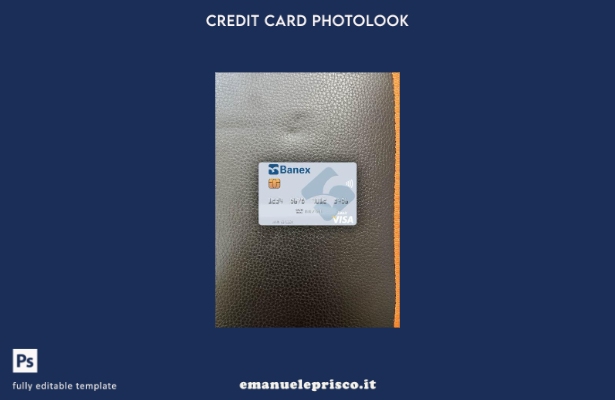 modello anteriore photolook della carta di debito visto Perù Banco Banex stile v